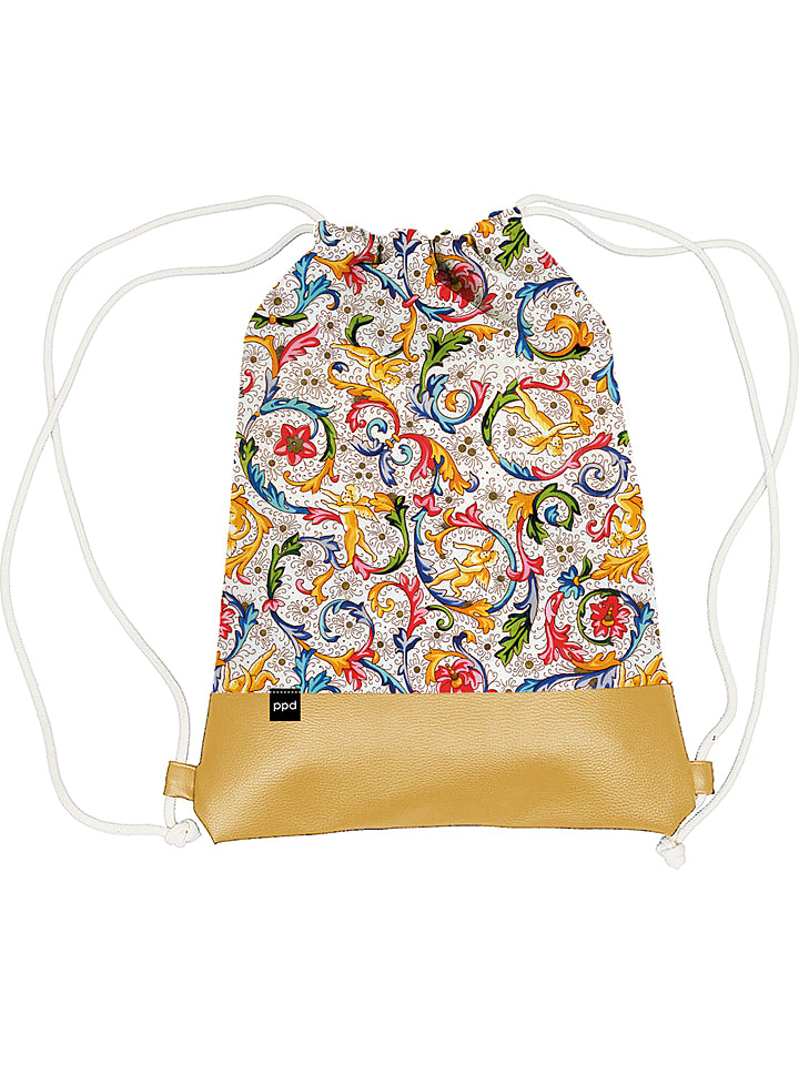 ppd Plecak "Fiorentina" w kolorze złotym ze wzorem - 32 x 40 cm rozmiar: onesize