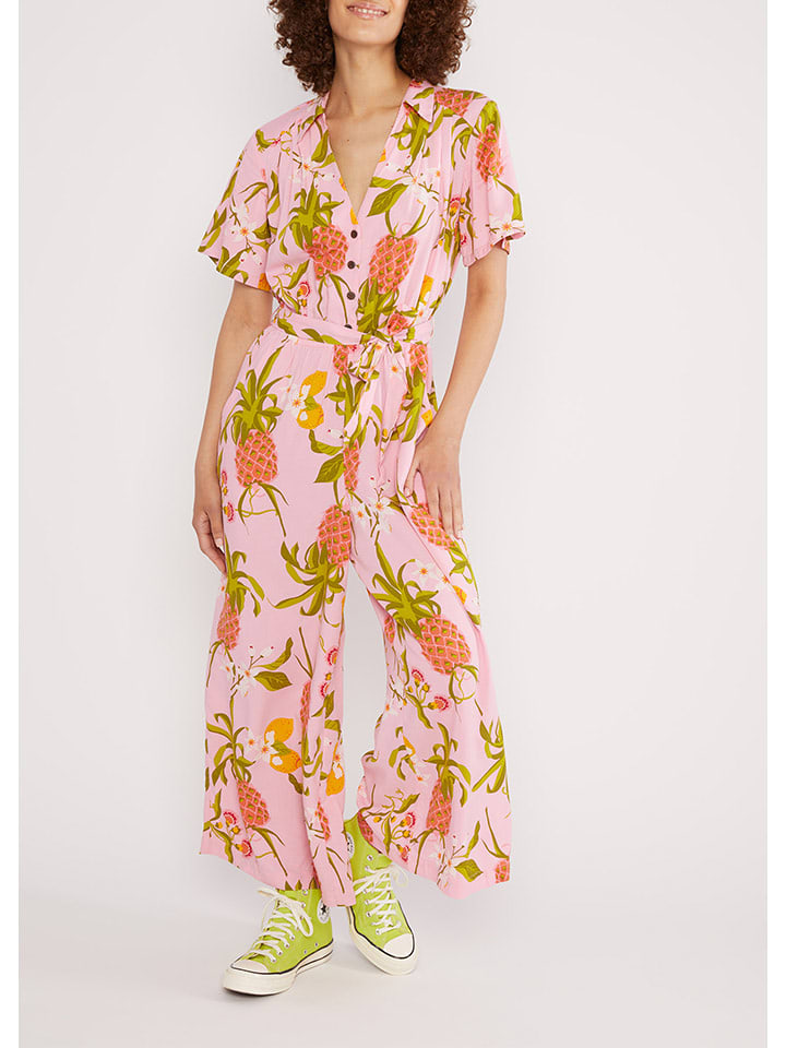 Blutsgeschwister Kombinezon "Charming Stepsdancing fruits" w kolorze jasnoróżowym rozmiar: M