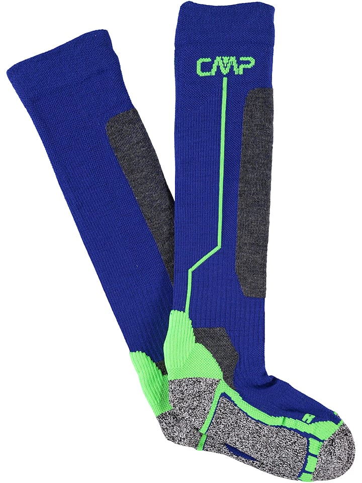 CMP Skarpety narciarskie w kolorze niebiesko-zielonym rozmiar: 31/33