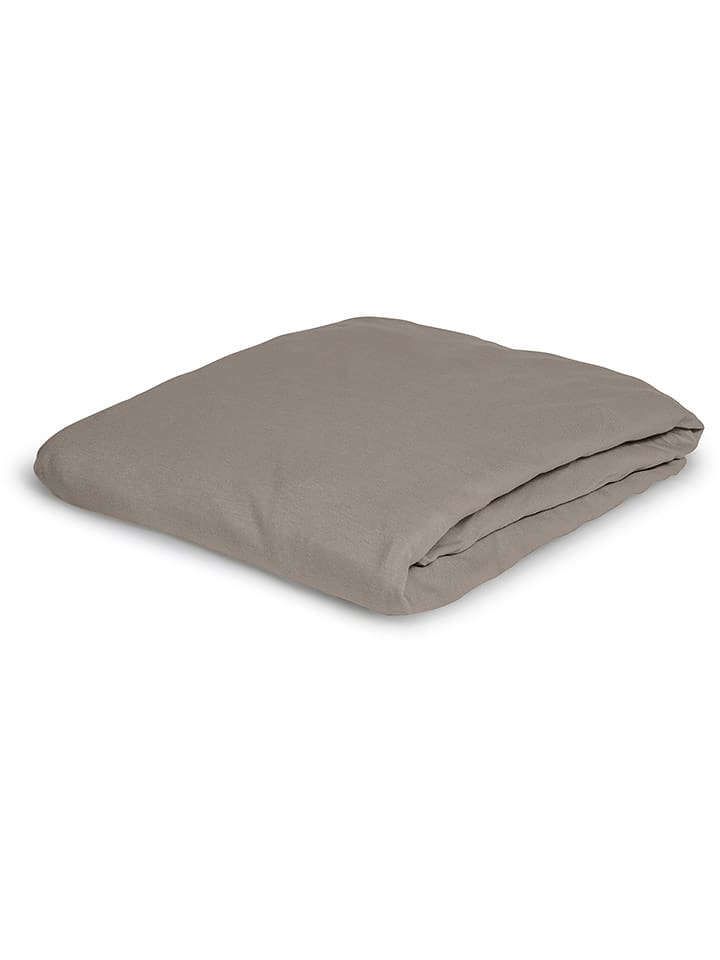 Bierbaum Prześcieradło dżersejowe w kolorze brązowym na gumce rozmiar: 190x200 cm