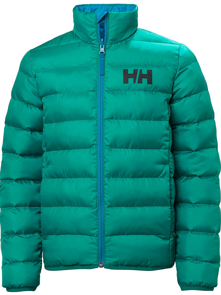 Helly Hansen Dwustronna kurtka pikowana "Marka" w kolorze zielono-niebieskim rozmiar: 152