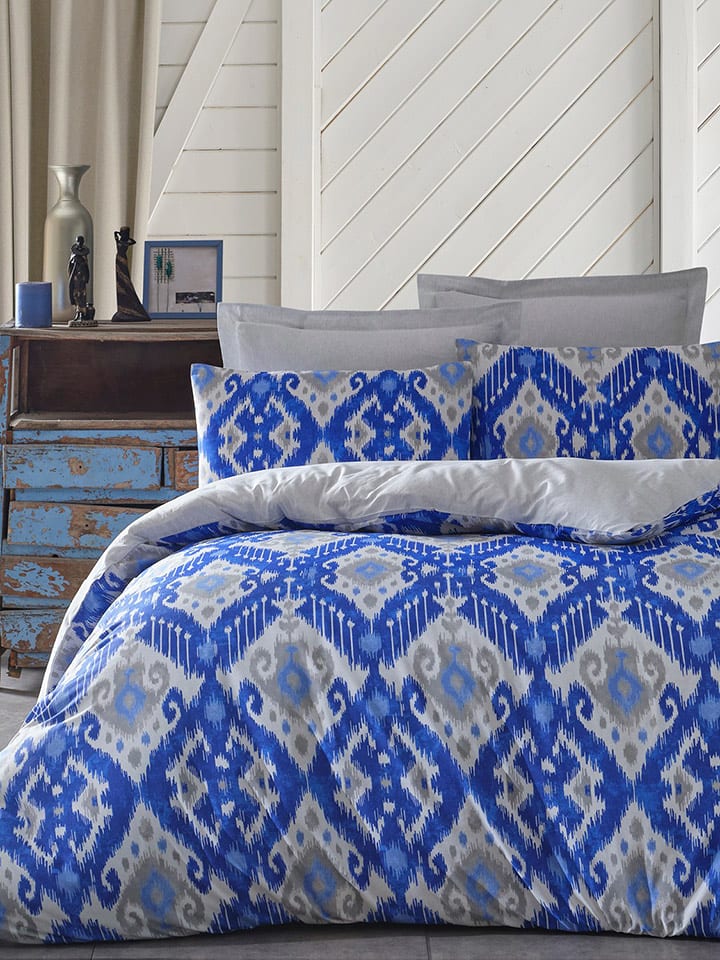 Elizabed Komplet pościeli "Stella" w kolorze niebiesko-szarym rozmiar: 155x200 cm