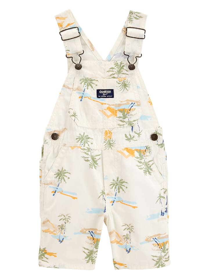 OshKosh Ogrodniczki w kolorze kremowym rozmiar: 68