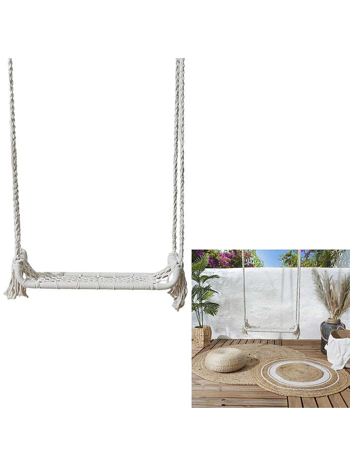 Garden Spirit Hustawka "Makrame" w kolorze białym - 65 x 210 x 20 cm rozmiar: onesize