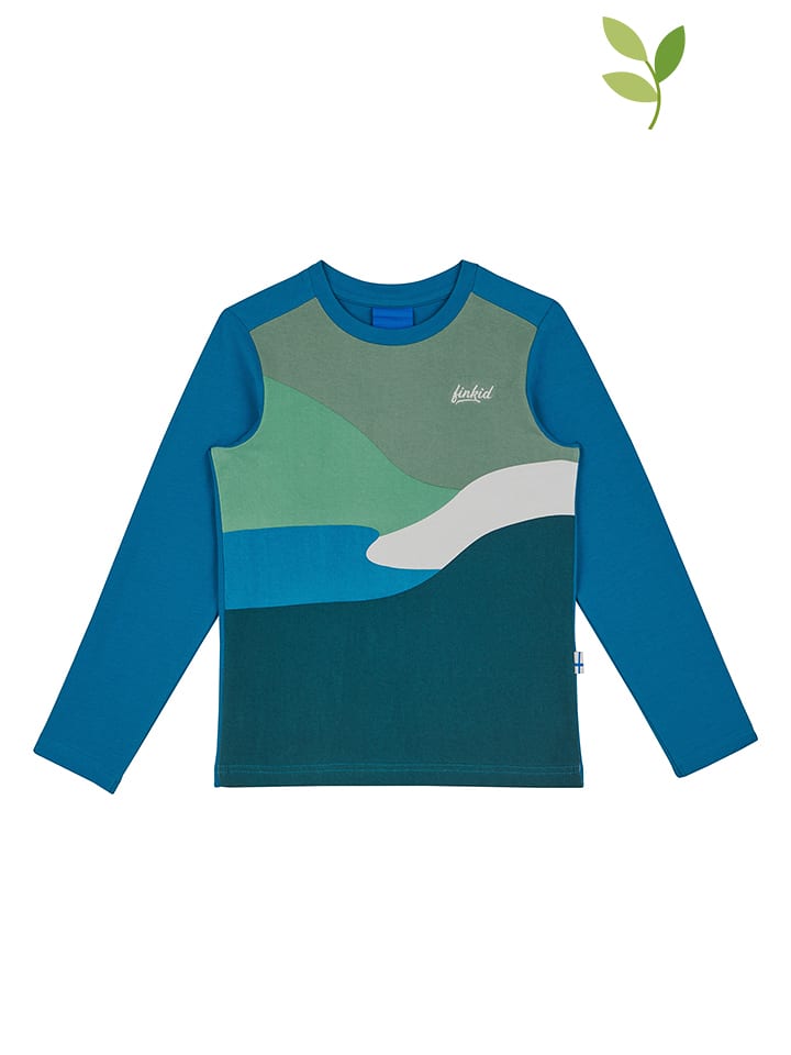 finkid Koszulka "Ilo" w kolorze niebieskim rozmiar: 90/100