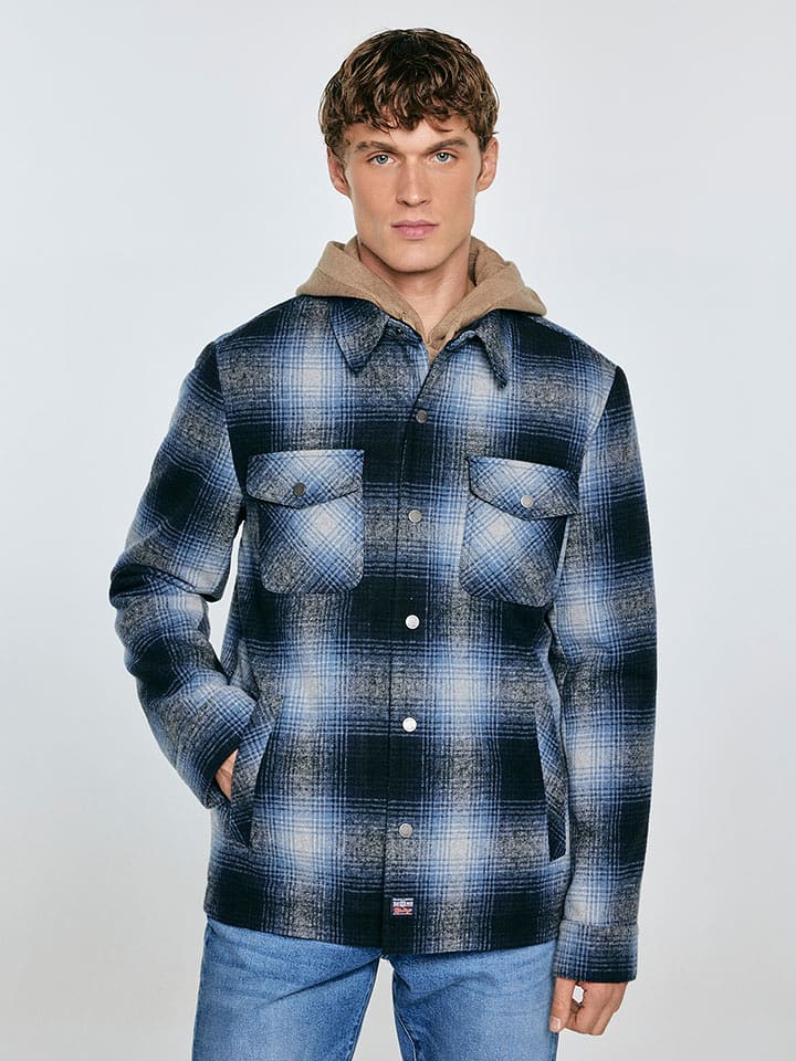 BIG STAR Kurtka koszulowa w kolorze granatowym rozmiar: M