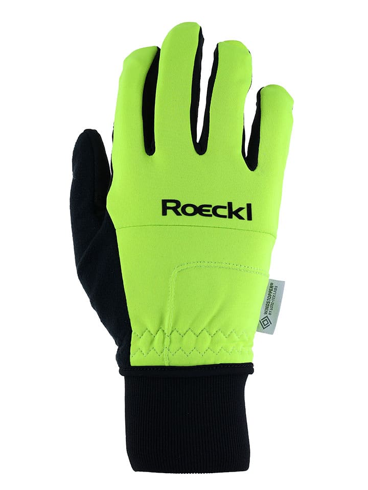 Roeckl SPORTS Rękawiczki kolarskie w kolorze czarno-żółtym rozmiar: 9