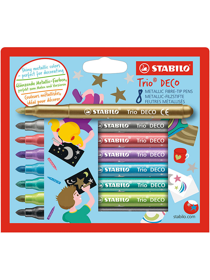 STABILO Mazaki (8 szt.) "Trio Deco" rozmiar: onesize