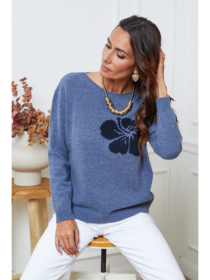 Joséfine Sweter "Lambi" w kolorze niebieskim rozmiar: S