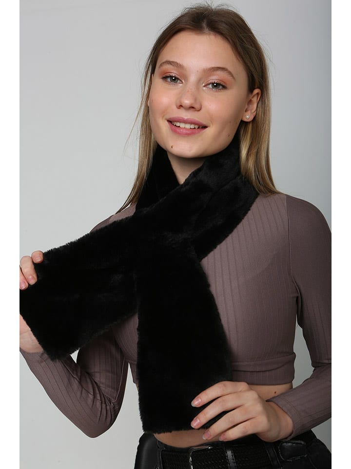 Lucky Bees Szal w kolorze czarnym - 106 x 15 cm rozmiar: onesize