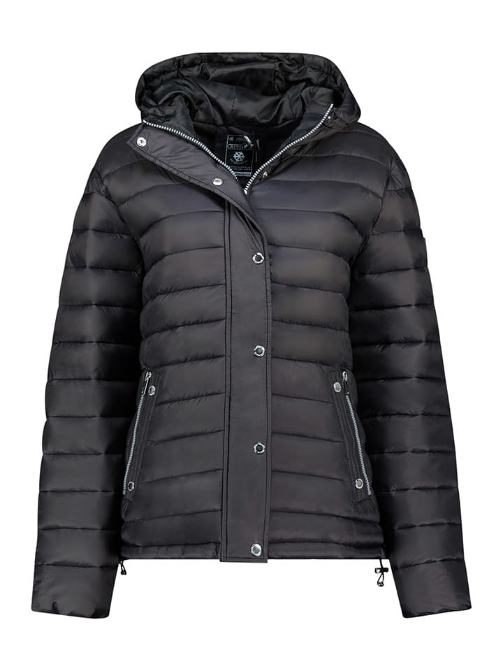 Geographical Norway Kurtka pikowana "Bubulle" w kolorze czarnym rozmiar: L