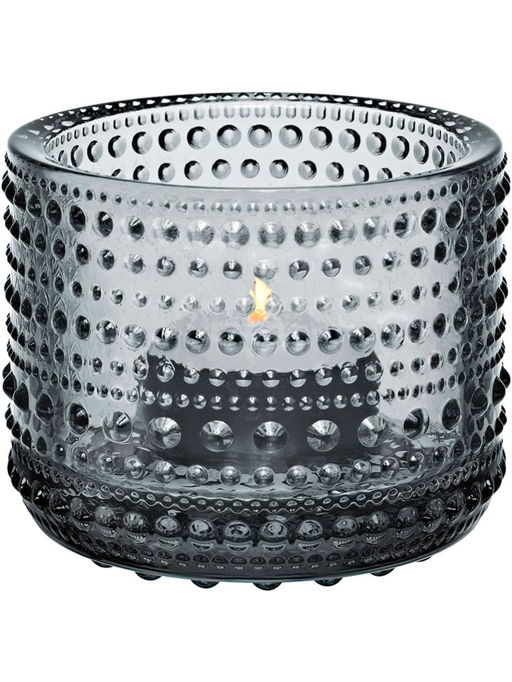 iittala Świecznik "Kastehelmi" w kolorze szarym - Ø 6,4 cm rozmiar: onesize
