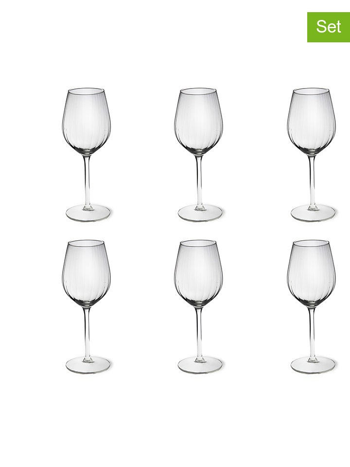Trendy Kitchen by EXCÉLSA Kieliszki (6 szt.) "Alba" do wina - 380 ml rozmiar: onesize