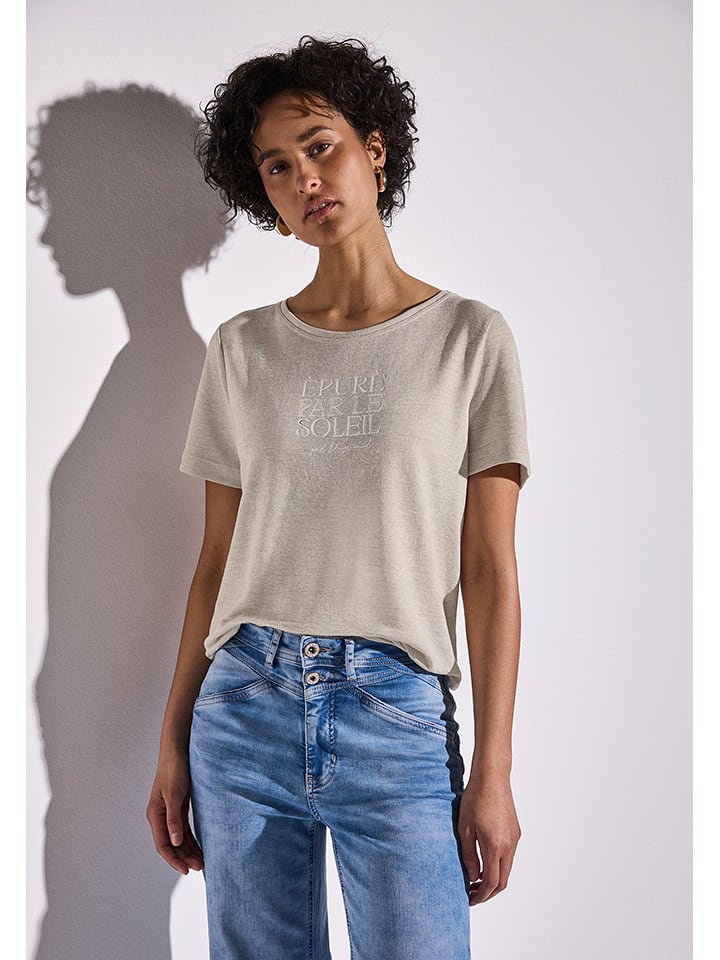 Street One Koszulka w kolorze beżowym rozmiar: 40