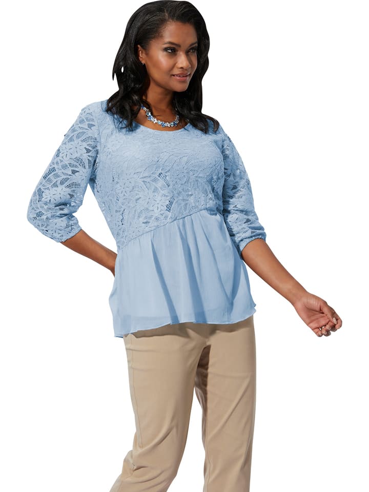 WITT WEIDEN Bluzka w kolorze błękitnym rozmiar: 42