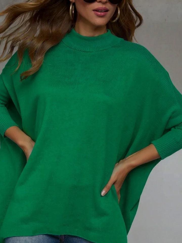 Milan Kiss Ponczo w kolorze zielonym rozmiar: M