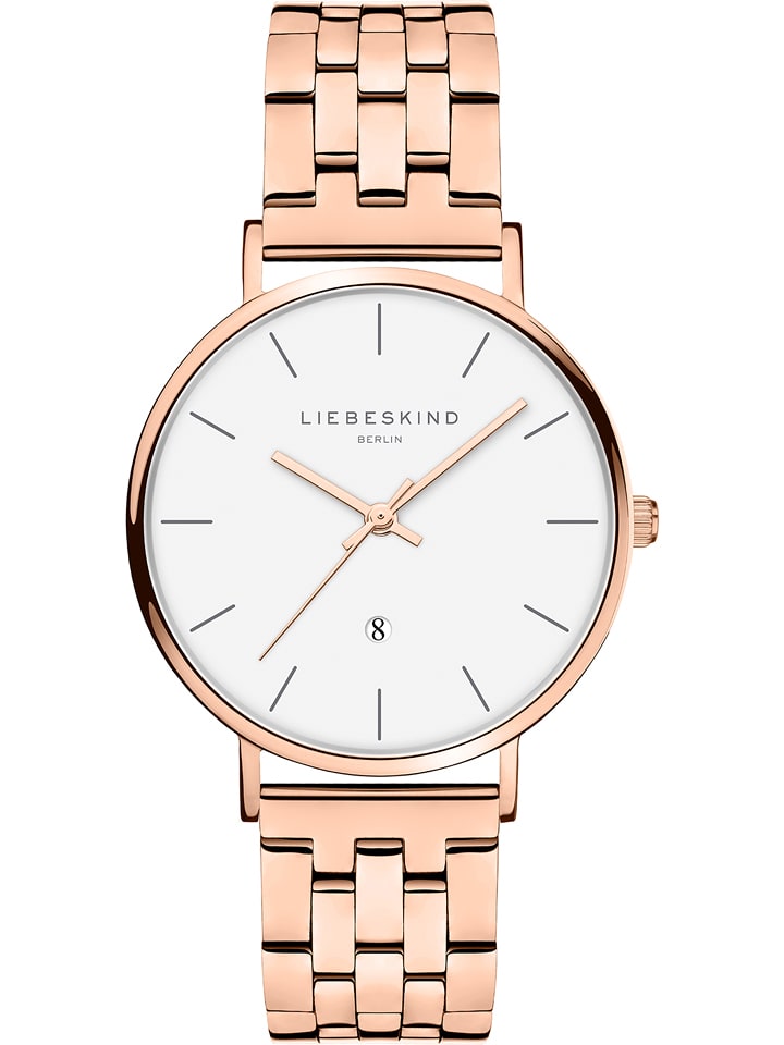 Liebeskind Zegarek kwarcowy w kolorze różowozłoto-białym rozmiar: onesize