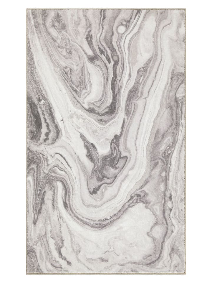 Wecon Home Dywanik łazienkowy "Bad Jani" w kolorze szaro-białym rozmiar: 55x65 cm