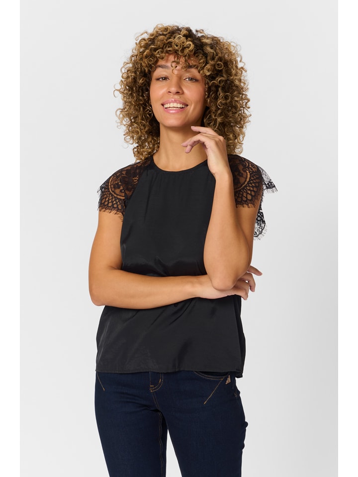 Kaffe Koszulka "Nola" w kolorze czarnym rozmiar: 40