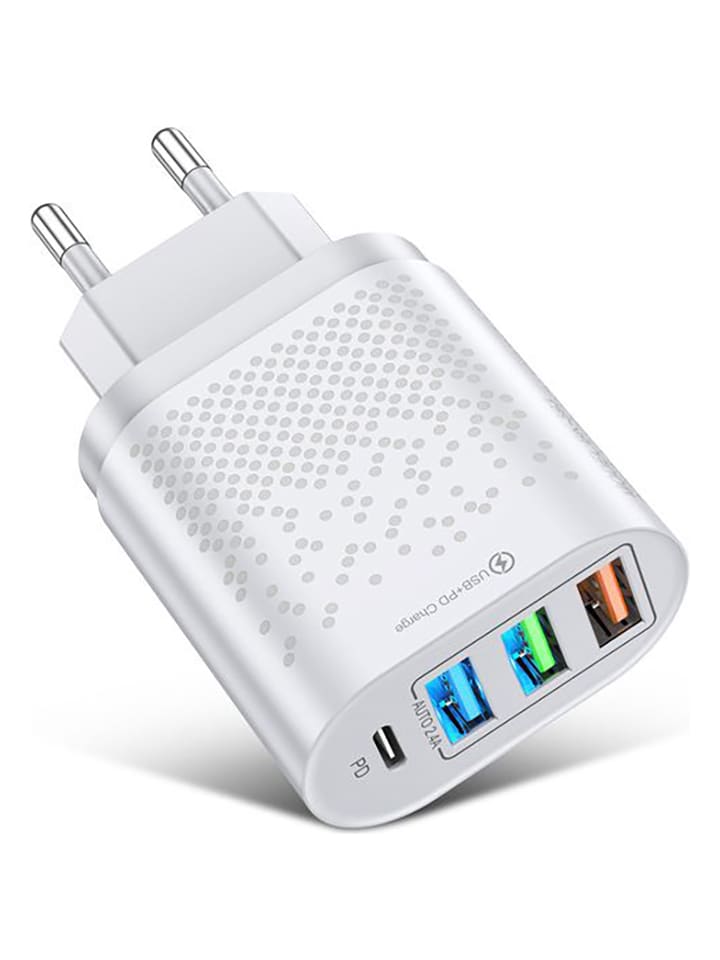 SmartCase Wtyczka USB w kolorze białym do gniazdka sieciowego rozmiar: onesize