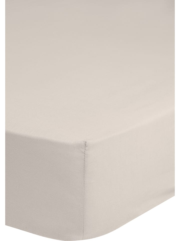 Good Morning Prześcieradło w kolorze beżowym na gumce rozmiar: 90x220 cm