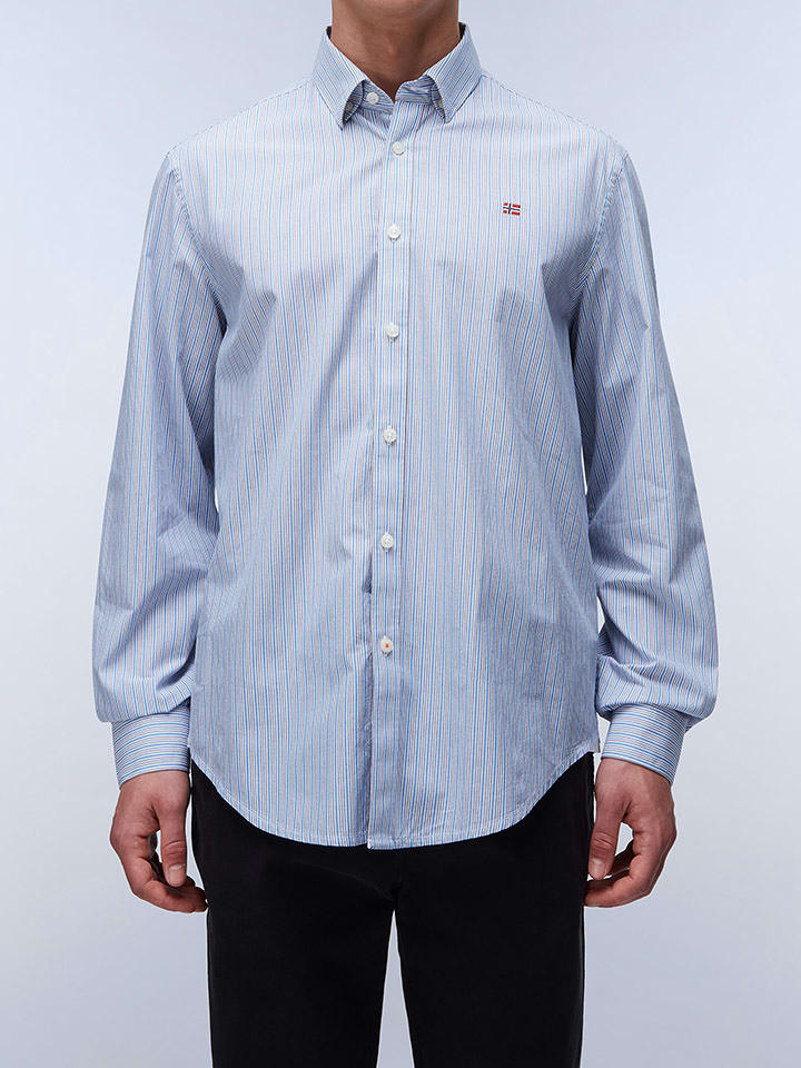 Napapijri Koszula - Regular fit - w kolorze błękitnym rozmiar: XXL