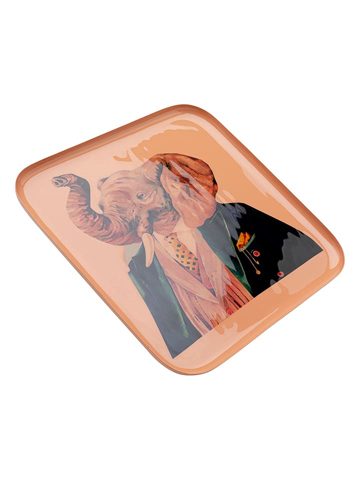 Kare Taca "Ego Elephant" w kolorze pomarańczowym - 27 x 27 cm rozmiar: onesize