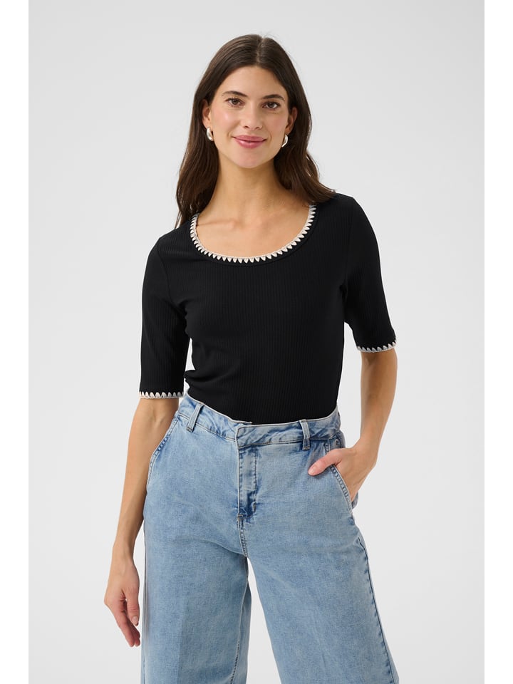 Kaffe Koszulka w kolorze czarnym rozmiar: XL