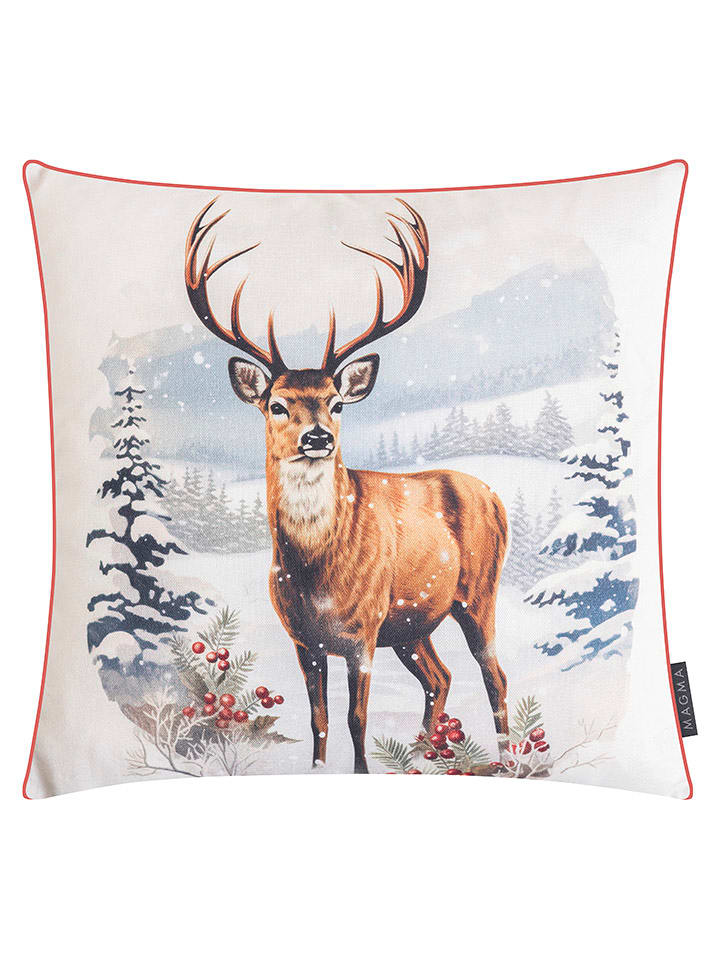 Magma Heimtex Poszewka "Hirsch" ze wzorem na poduszkę - 45 x 45 cm rozmiar: onesize