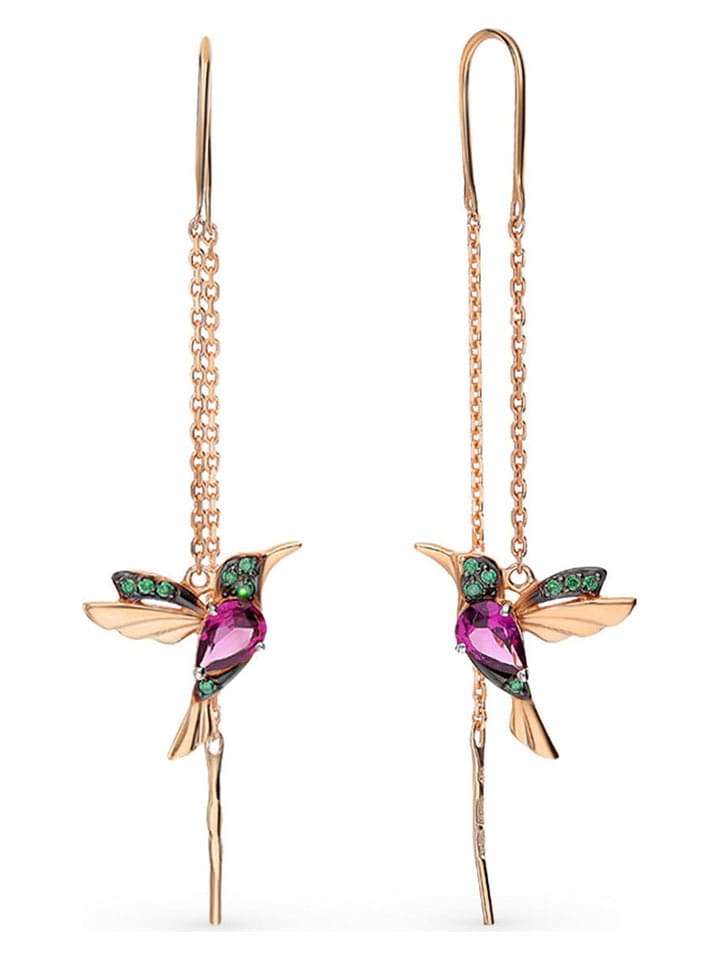 Miu Silver Pozłacane kolczyki z cyrkoniami rozmiar: onesize