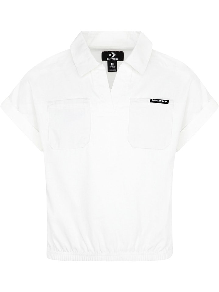 Converse Koszulka polo w kolorze białym rozmiar: 158-170