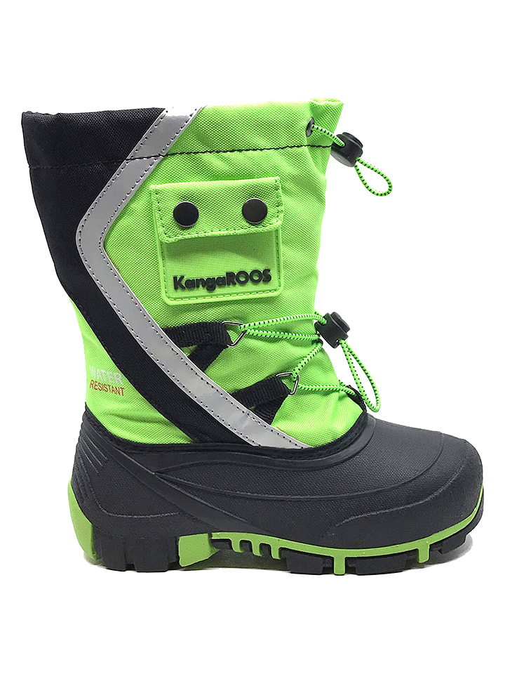 Kangaroos Kalosze "Kanga-Bean" w kolorze czarno-zielonym rozmiar: 40
