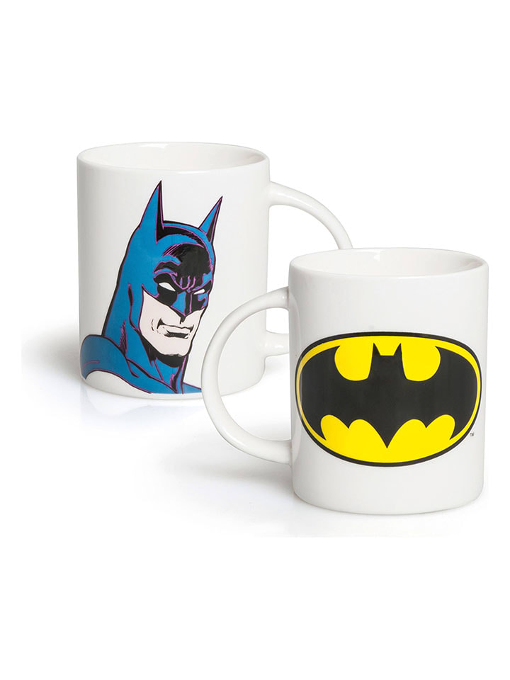 Trendy Kitchen by EXCÉLSA Kubek "Supereroi" w kolorze białym ze wzorem - 300 ml rozmiar: onesize