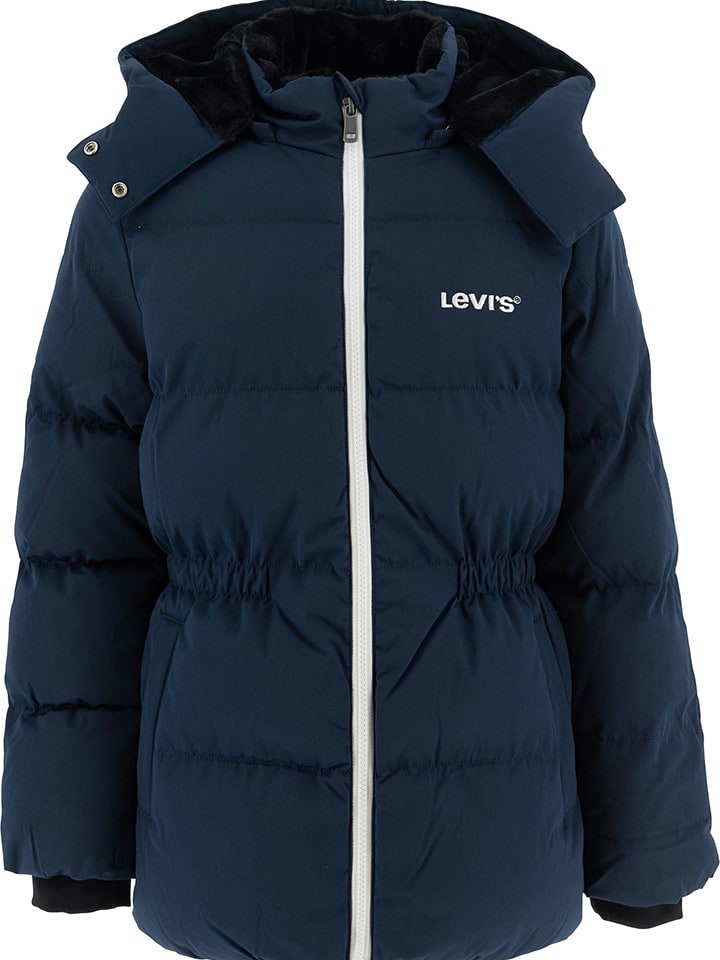 Levi's Kids Kurtka pikowana w kolorze granatowym rozmiar: 158