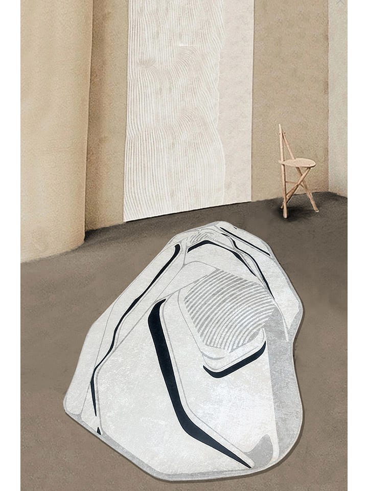 Conceptum Hypnose Dywan "Mabilo" w kolorze kremowo-szaro-czarnym rozmiar: 80x150 cm