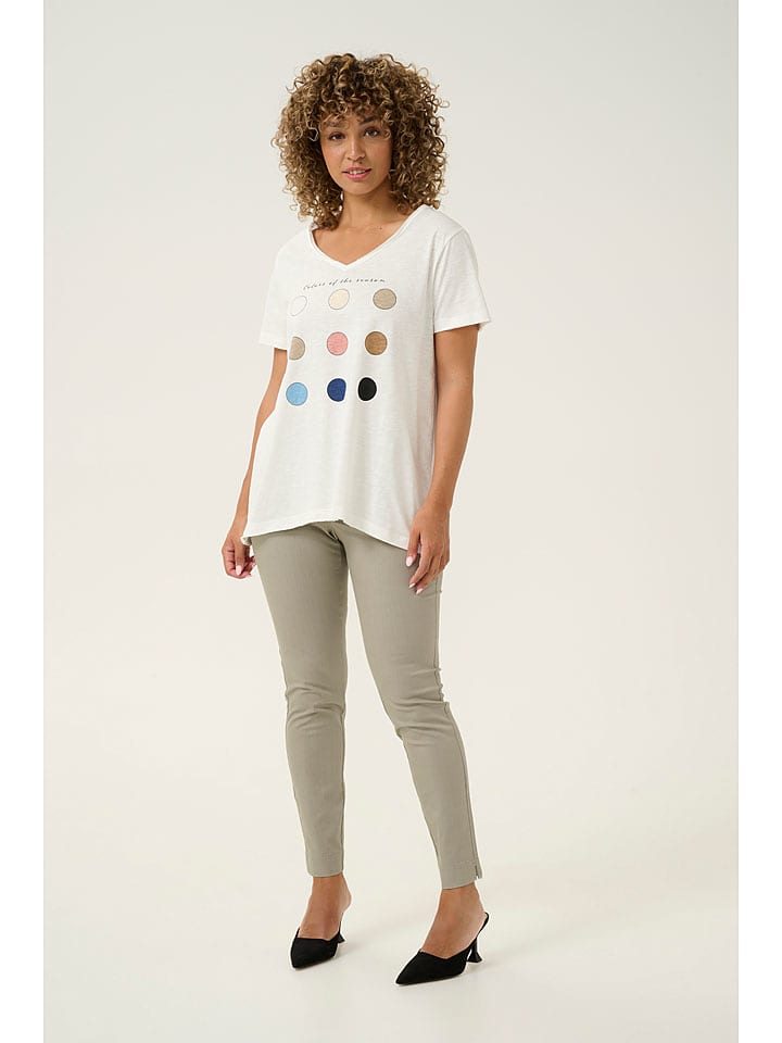 Cream Koszulka "Lavika" w kolorze białym rozmiar: M