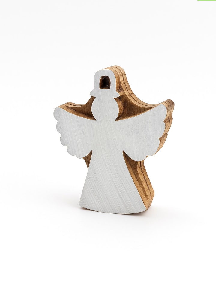Samimi Stemple (2 szt.) "Angel" w kolorze jasnobrązowo-białym - 6 x 5 cm rozmiar: onesize