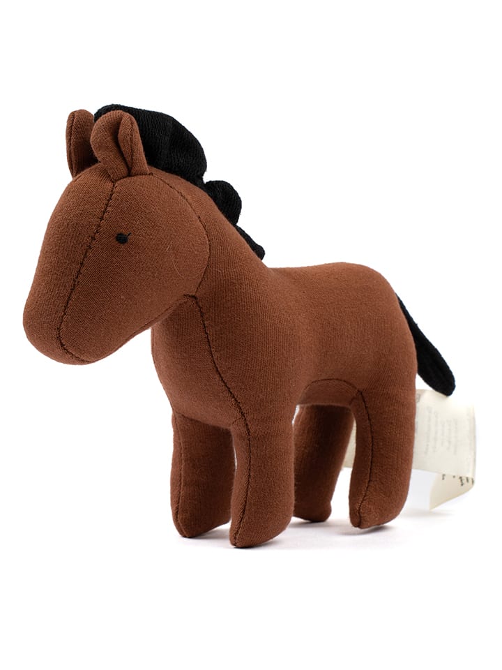 FABELAB Grzechotka "Horse Hildur" w kolorze brązowym - 0+ rozmiar: onesize