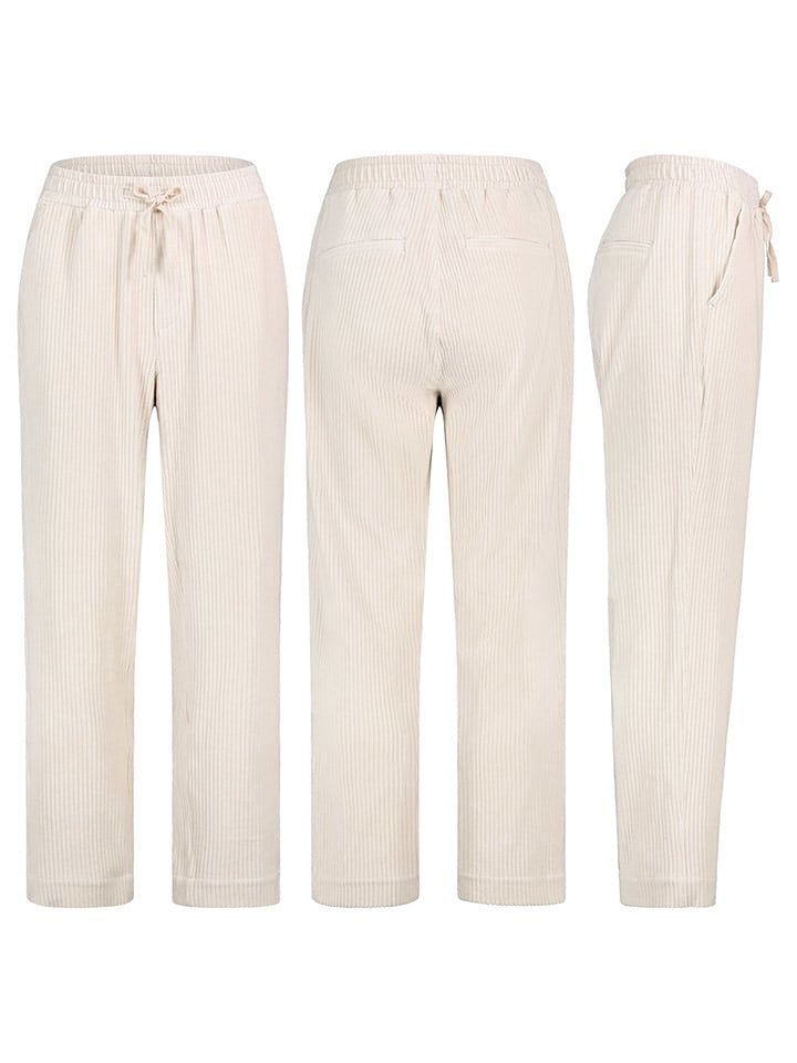 Sublevel Spodnie sztruksowe w kolorze kremowym rozmiar: XS
