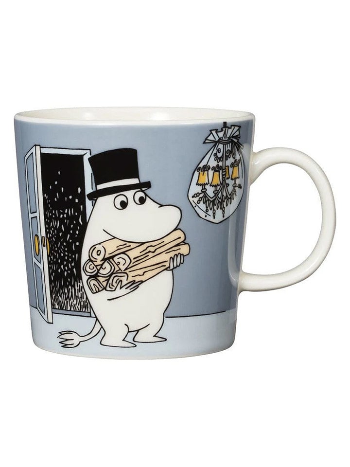 Moomin Kubek "Moominpappa - 80 Box" w kolorze szarym - 300 ml rozmiar: onesize