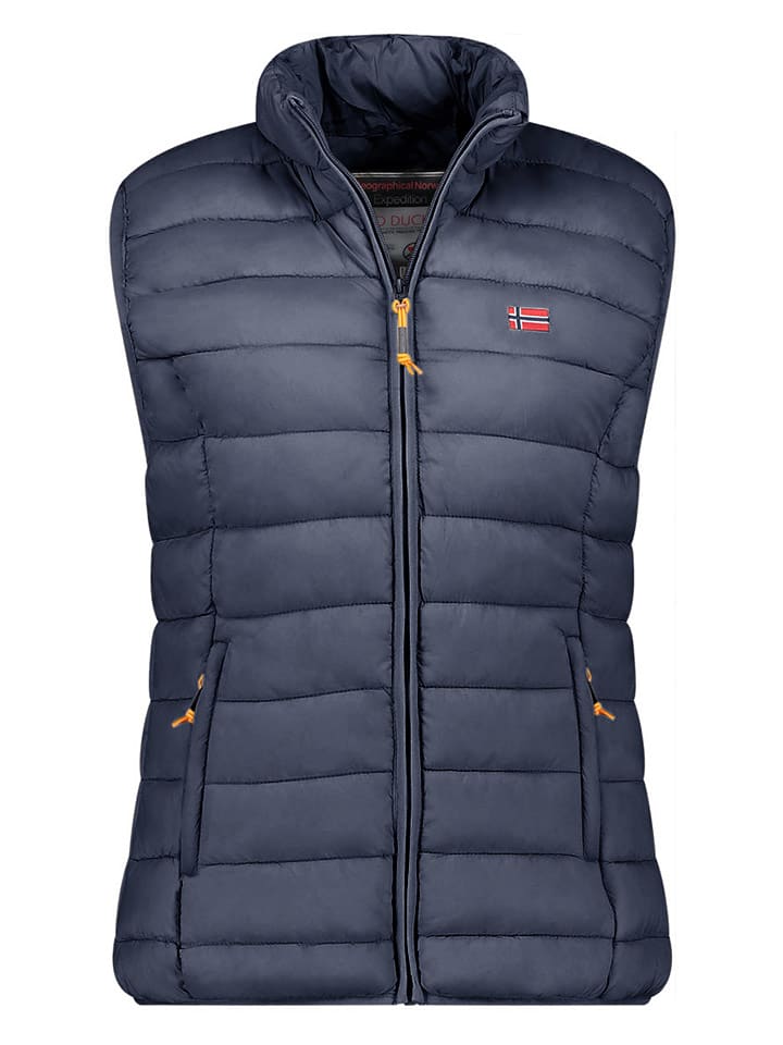 Geographical Norway Kamizelka pikowana "Vatikolor" w kolorze granatowym rozmiar: L