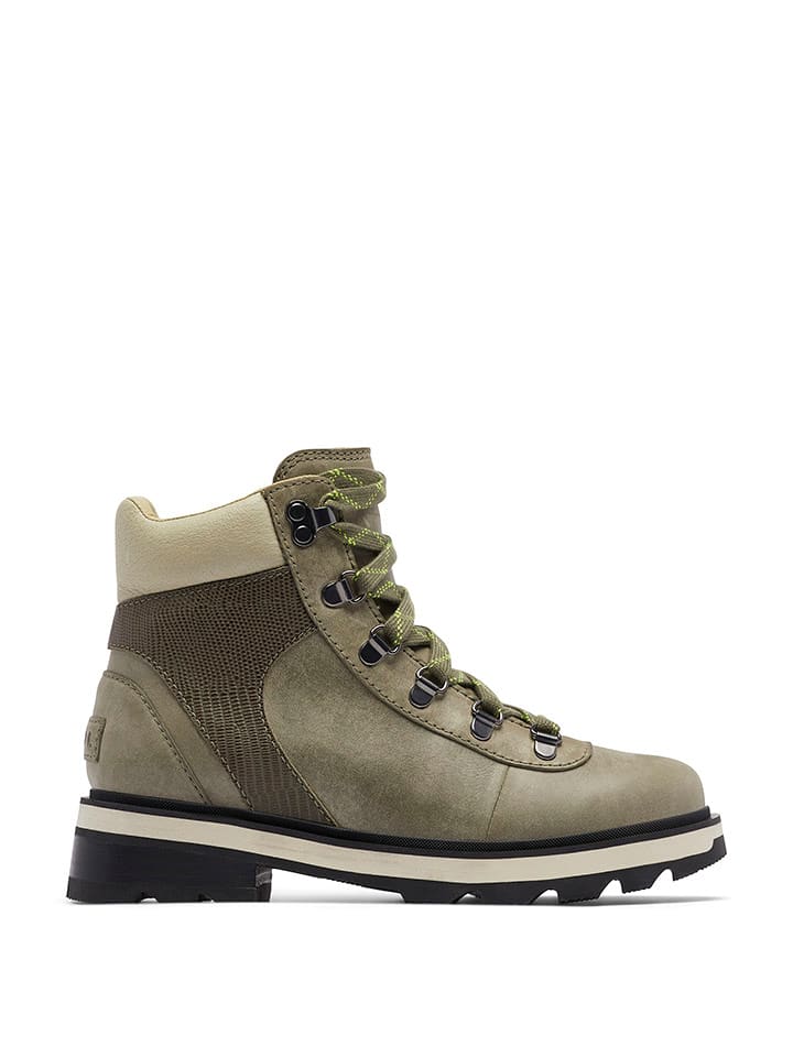 Sorel Skórzane botki "Lennox" w kolorze khaki rozmiar: 38,5