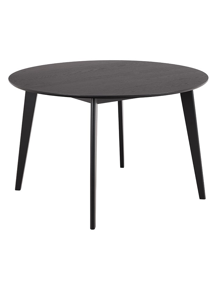 Actona Stół "Roxby" w kolorze czarnym do jadalni - wys. 76 x Ø 120 cm rozmiar: onesize