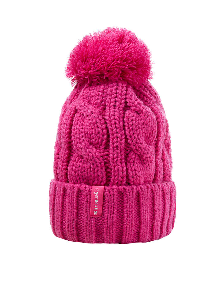Döll Dzianinowa czapka w kolorze różowym rozmiar: 57 cm