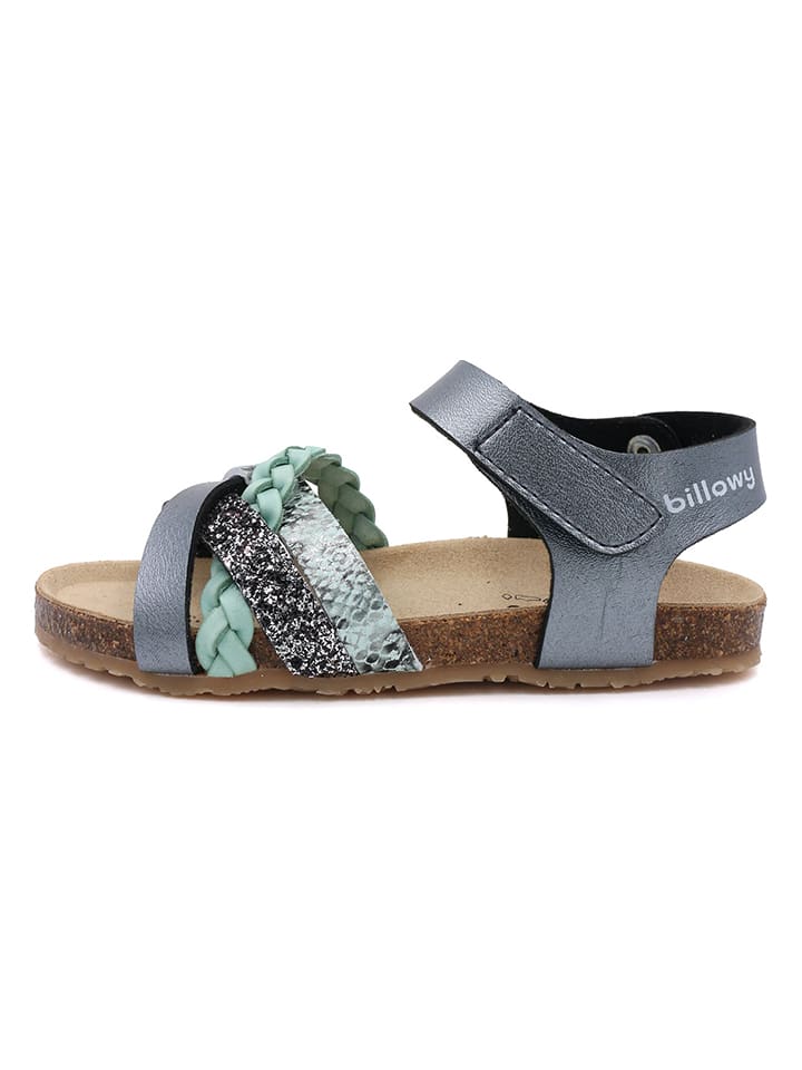 billowy Sandały w kolorze antracytowo-srebrnym rozmiar: 28