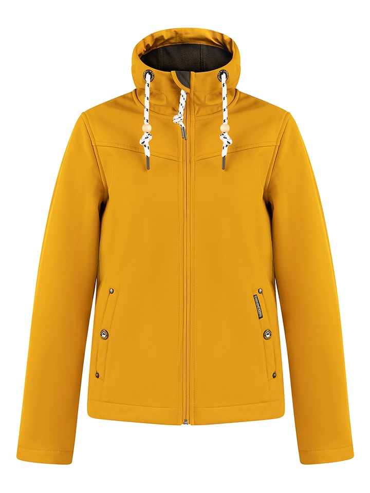 Schmuddelwedda Kurtka softshellowa w kolorze musztardowym rozmiar: L