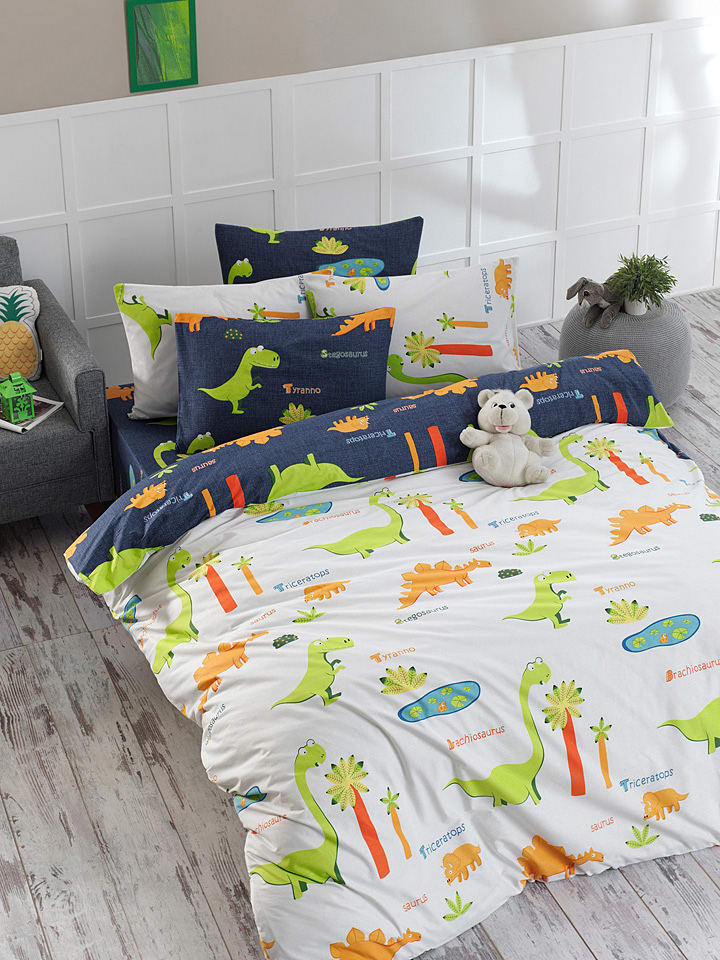 Elizabed Komplet pościeli renforcé "Dinolar" ze wzorem rozmiar: 140x200 cm
