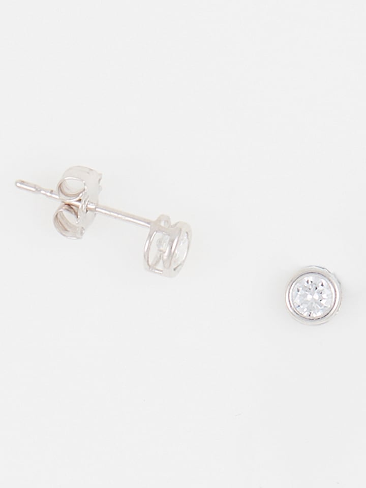 OR ÉCLAT Złote kolczyki-wkrętki "philtre d'amour" z kryształami rozmiar: onesize