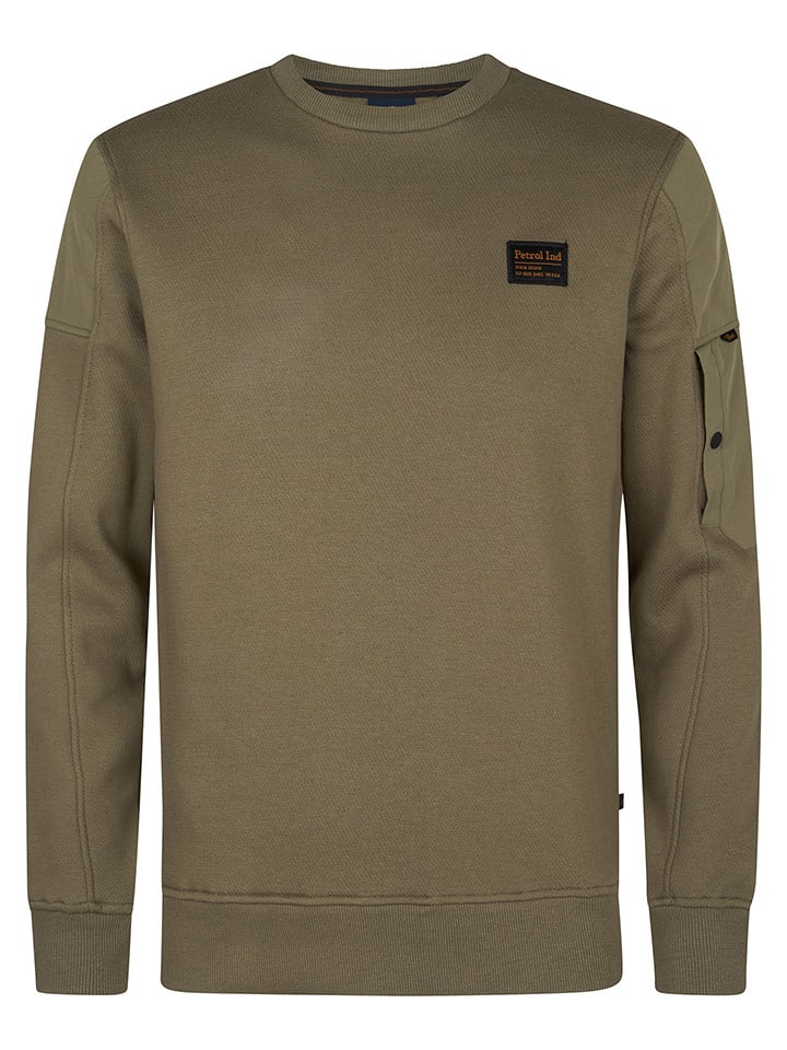 Petrol Industries Bluza "Pueblo" w kolorze khaki rozmiar: M