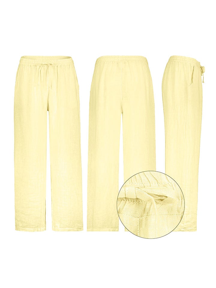 Eight2Nine Spodnie w kolorze żółtym rozmiar: L/XL